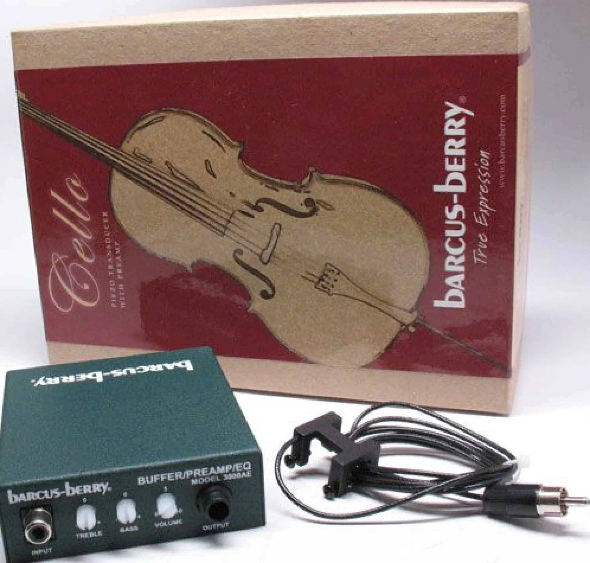 Barcus Berry 3125 Piezo Cello Pickup with Preamp