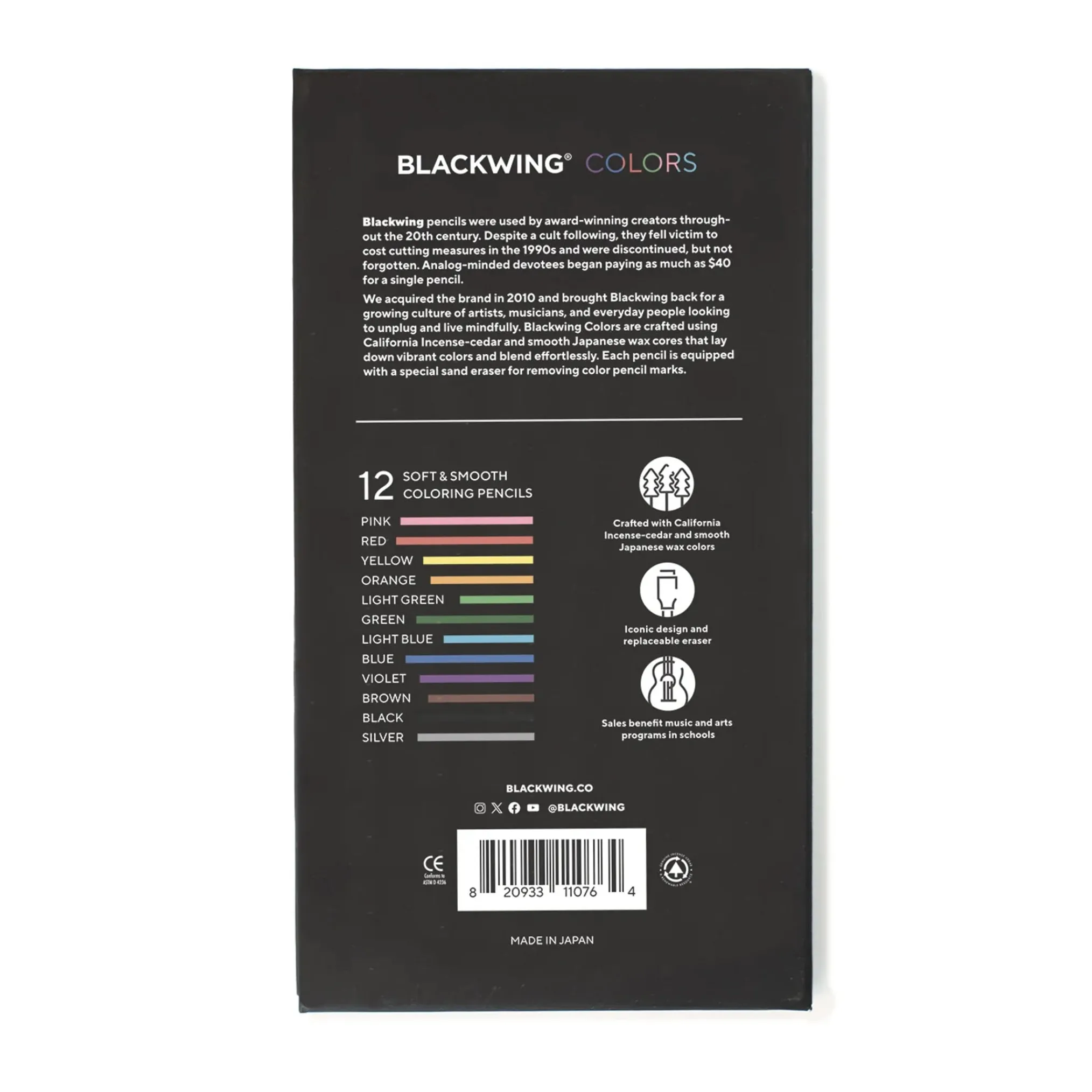 Blackwing Color Pencils (12-Pack)