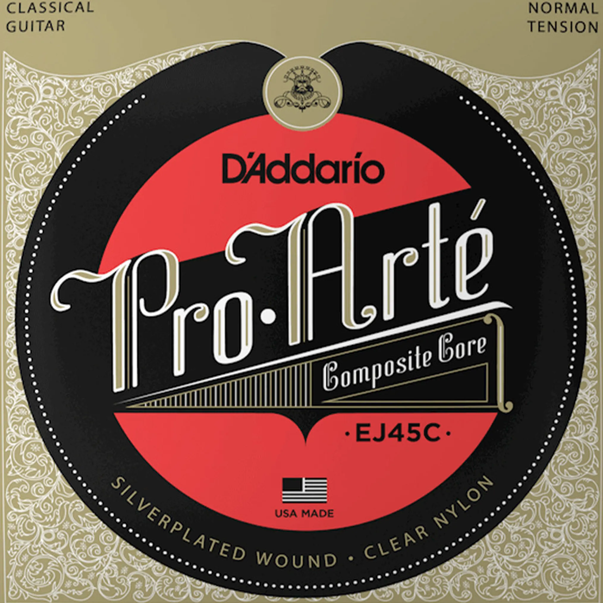 D'Addario EJ45C Pro-Arté Composite Classical Guitar String Set, Normal