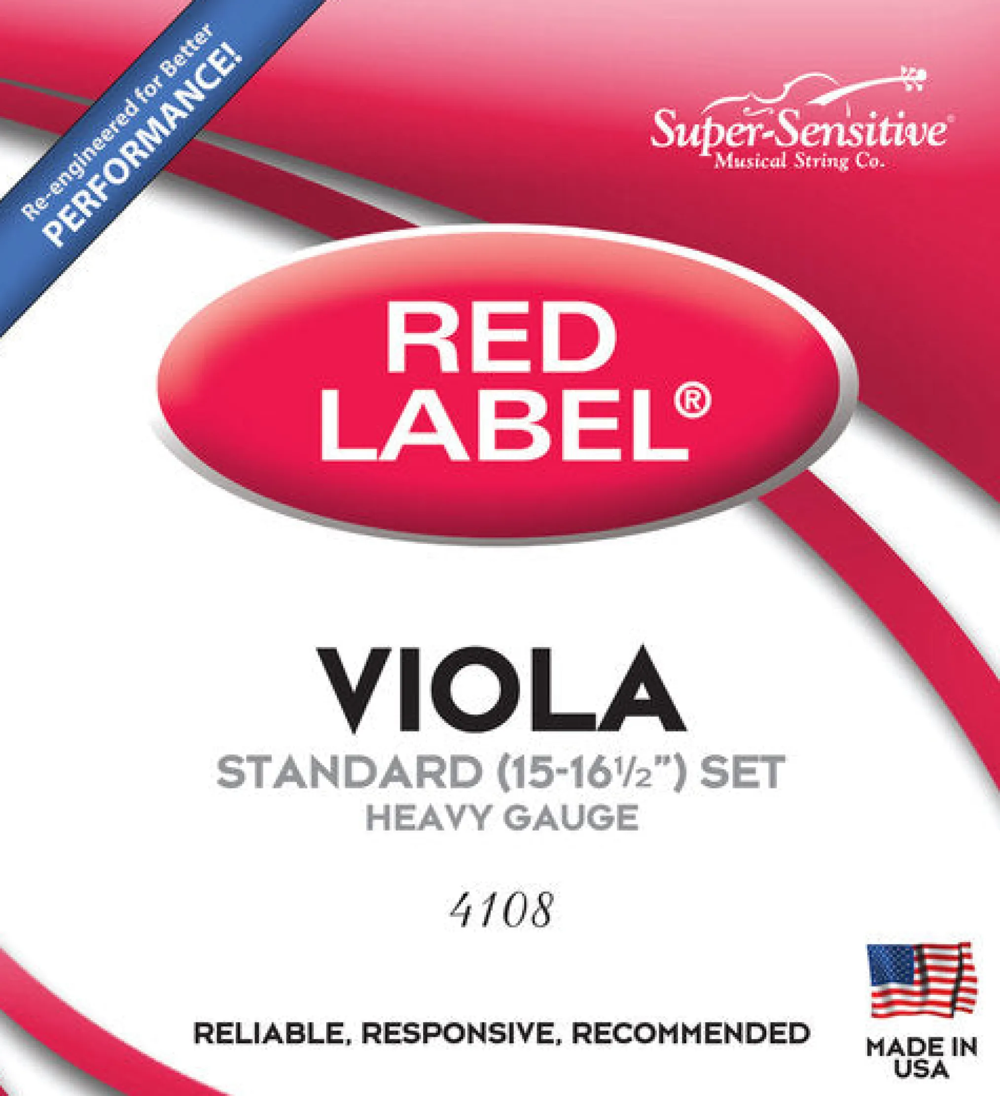 Red Label Viola String Set