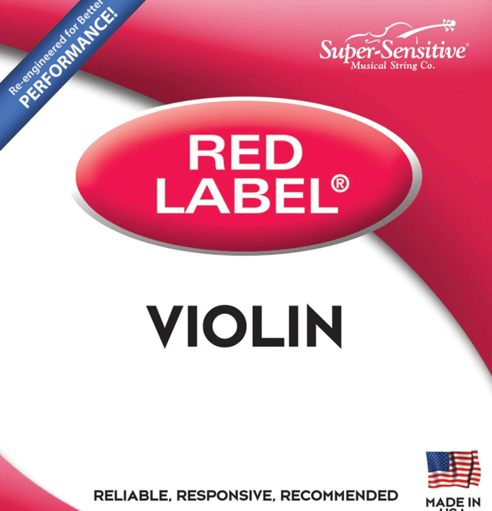 Red Label Violin E String Nickel Flatwound