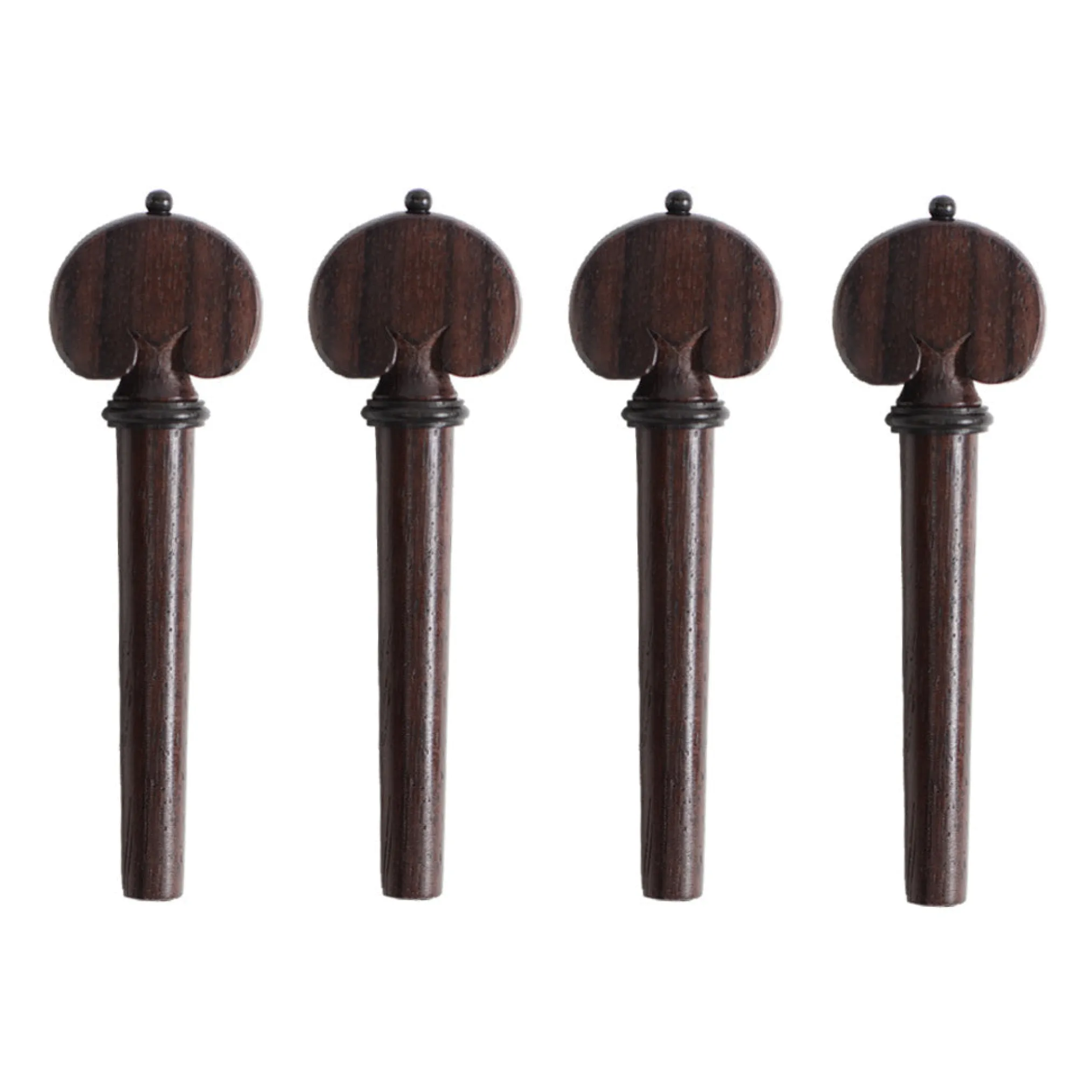 Supreme Heart Shaped Rosewood Violin Peg Set