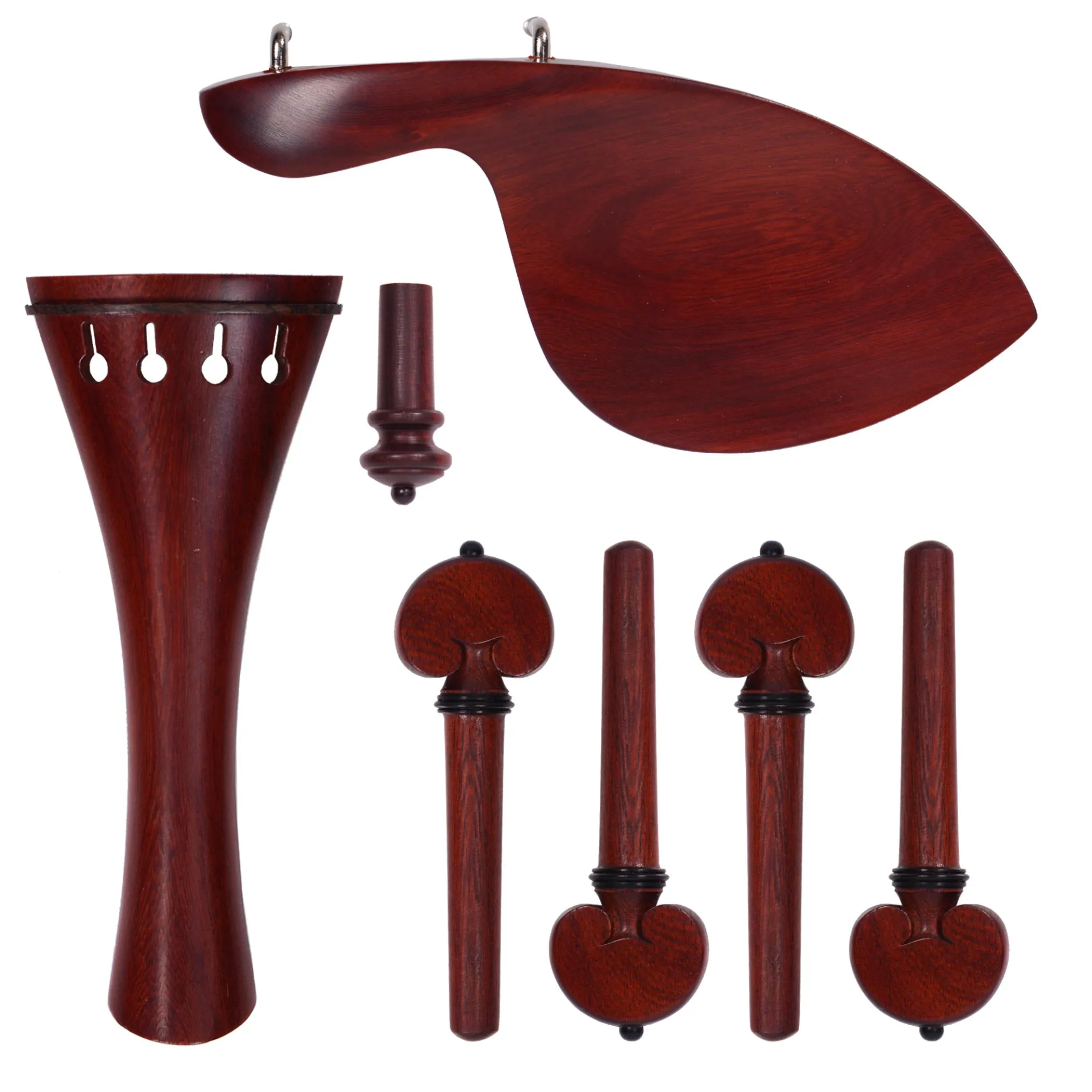 Supreme Purple Sandalwood Violin Fittings Set